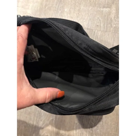 Mickey Mouse Fanny Pack Black Embroidered Disney Waist Bag - Picture 3 of 6